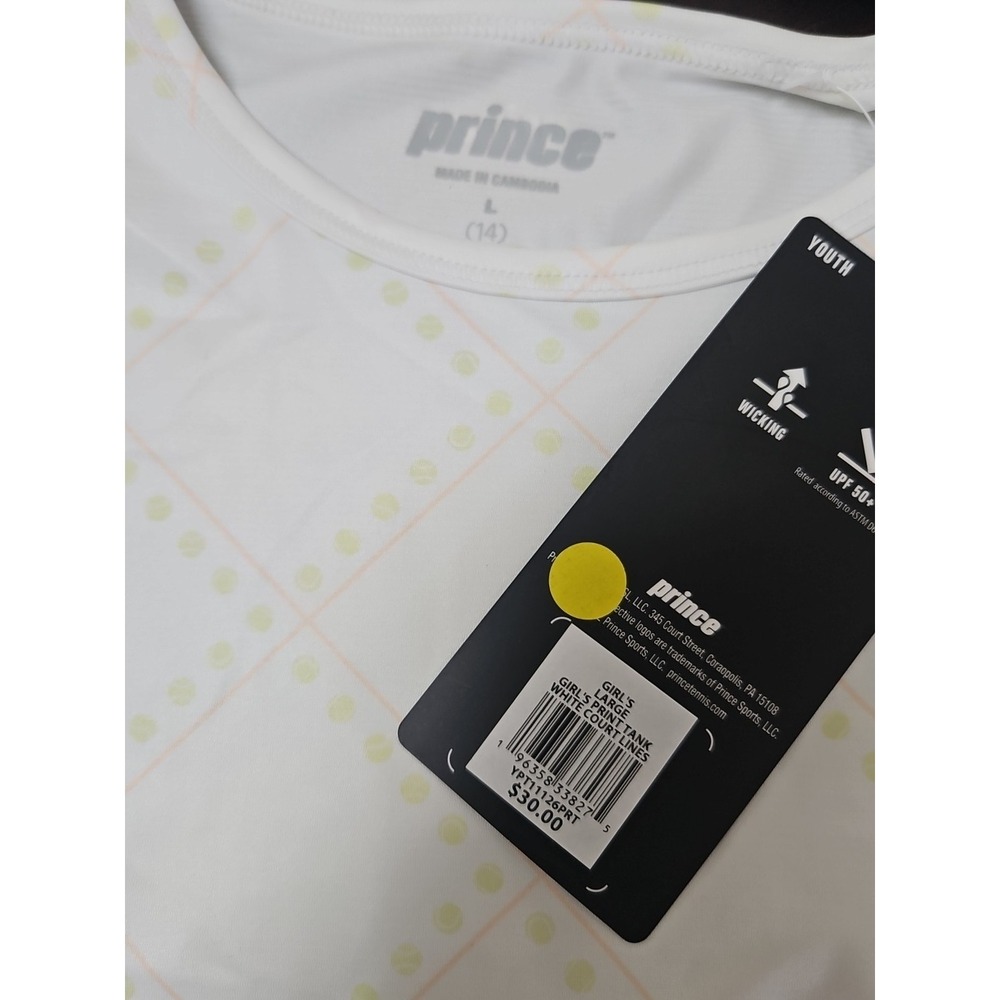 Prince - Girls' Large ( 14 ) Polo Tennis Pickleball Golf Tank Top  NTW